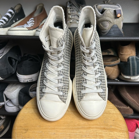 Converse ctas hi white silver lift platform chevron - Picture 6 of 7